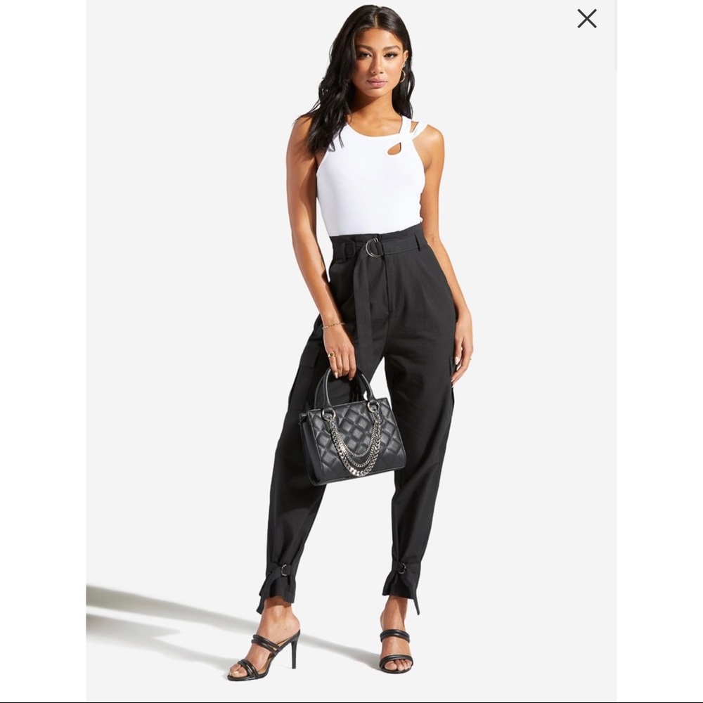 Relaxed chic cargo jogger pants